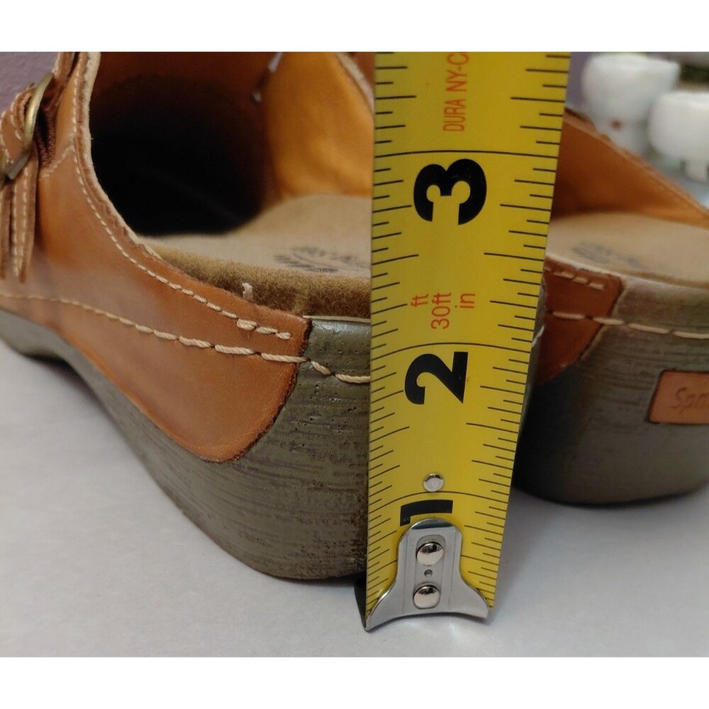 Spring Step Happy MBR Slip On Clog Shoes Women's EUR 39 US 8.5 Camel - Picture 6 of 10
